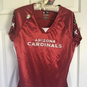 NWT Arizona Cardinals Women’s NFL Shirt Jersey.